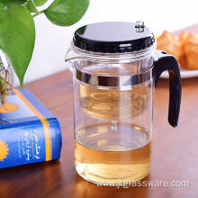 Chinese Convenient Clear Glass Gongfu Teapot